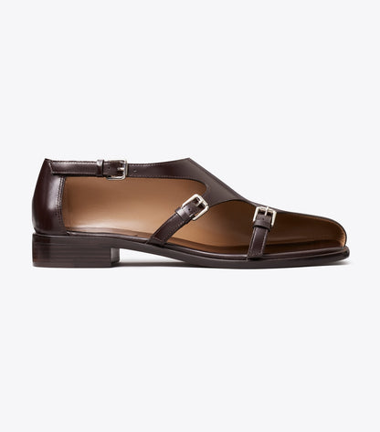 Multi-Buckle Monk Strap - Dark Umber | Tory Burch Special Offer