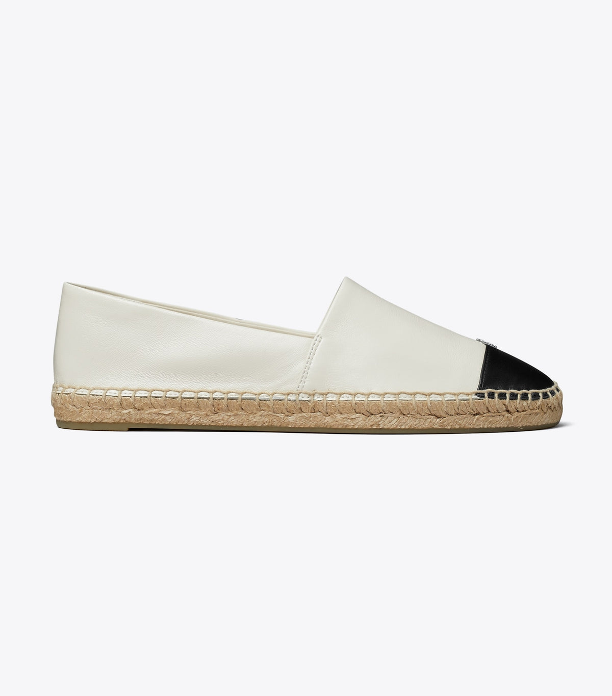 Cap-Toe Espadrille - Light Cream / Perfect Black | Tory Burch Trending
