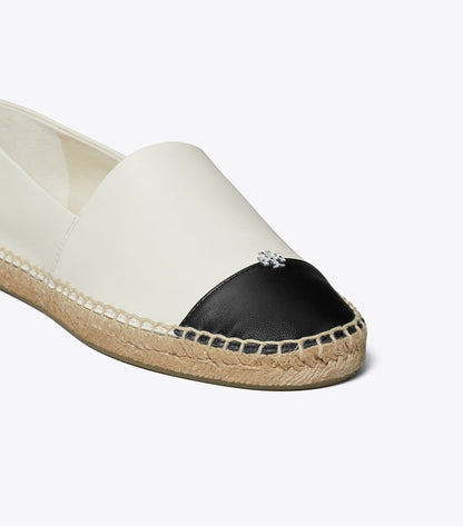 Cap-Toe Espadrille - Light Cream / Perfect Black | Tory Burch Trending