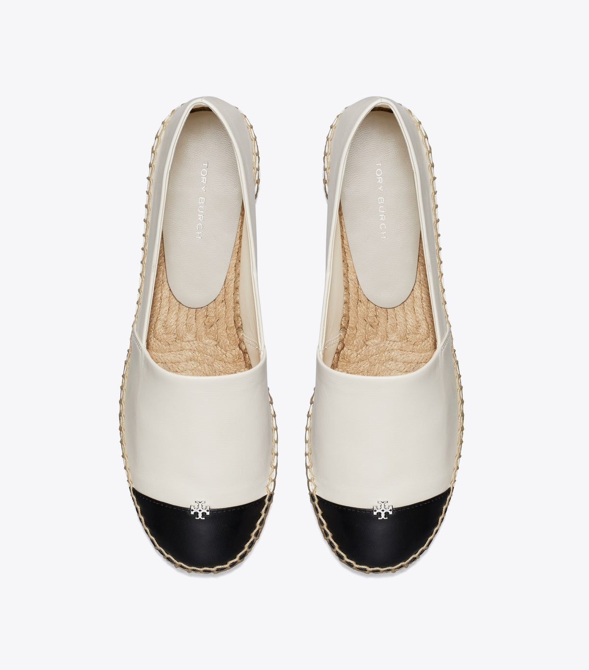 Cap-Toe Espadrille - Light Cream / Perfect Black | Tory Burch Trending