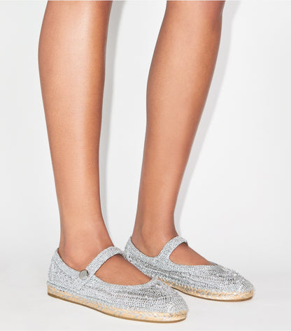 Romy Mary Jane Espadrille - Silver | Tory Burch Discount