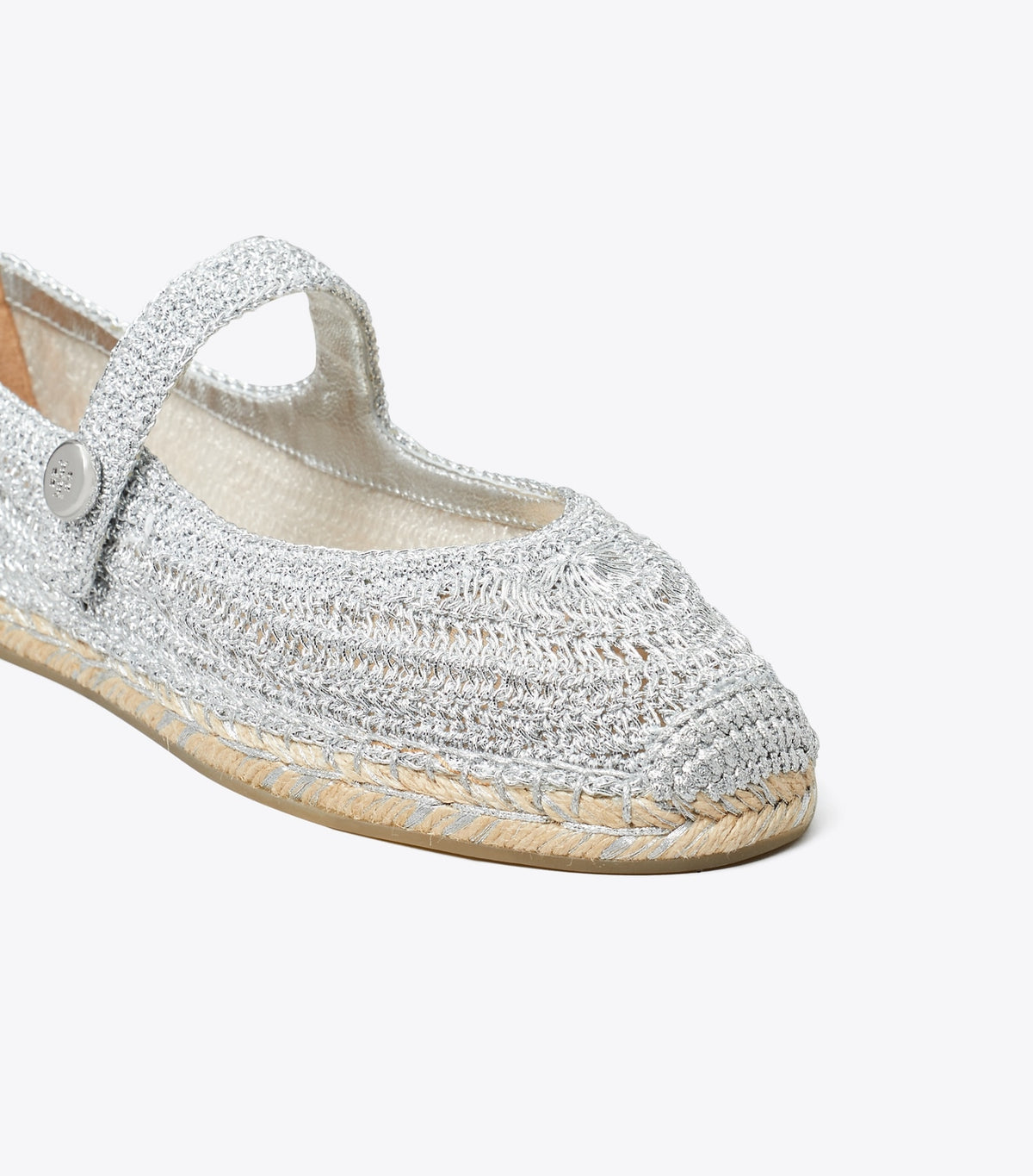 Romy Mary Jane Espadrille - Silver | Tory Burch Discount