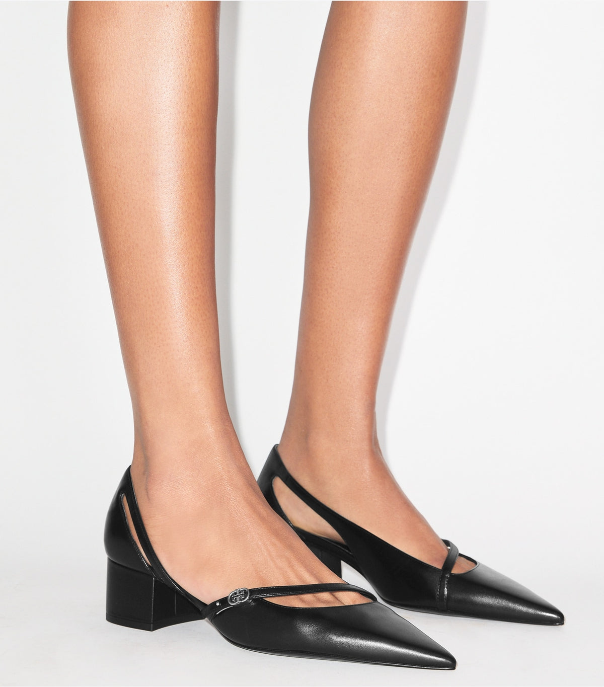 Double T Buckle D'Orsay Pump - Perfect Black | Tory Burch Deals