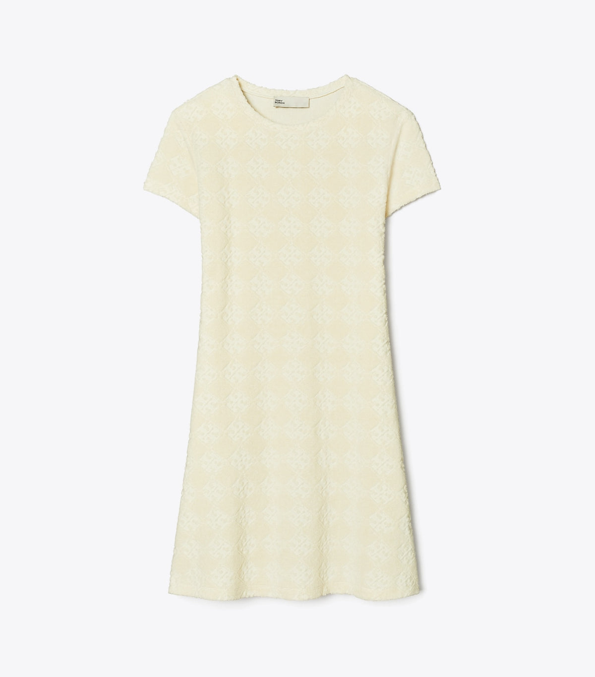 Terry Jacquard Logo Shirtdress - New Ivory | Tory Burch New