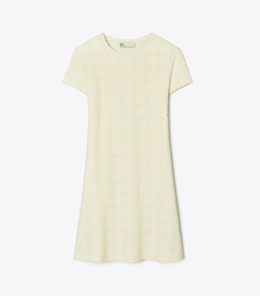 Terry Jacquard Logo Shirtdress - New Ivory | Tory Burch New