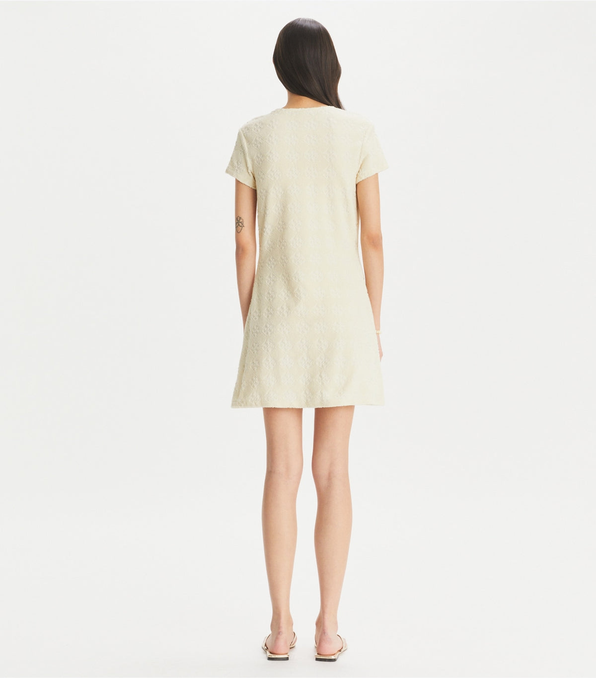 Terry Jacquard Logo Shirtdress - New Ivory | Tory Burch New