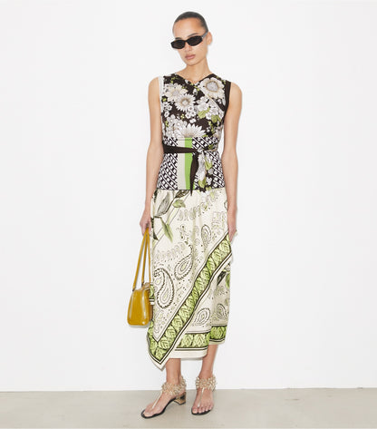 Printed Silk Top - Brown Floral | Tory Burch Popular