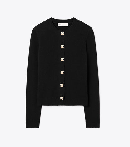 Cashmere Cardigan - Black | Tory Burch Trusted