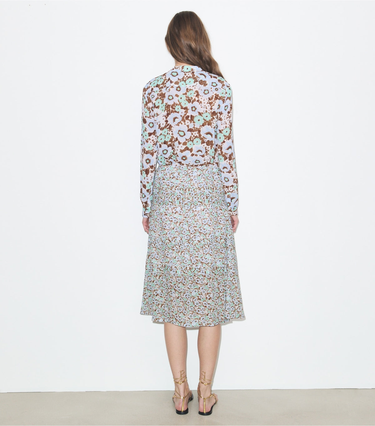 Viscose Skirt - Blue Floral | Tory Burch Sale