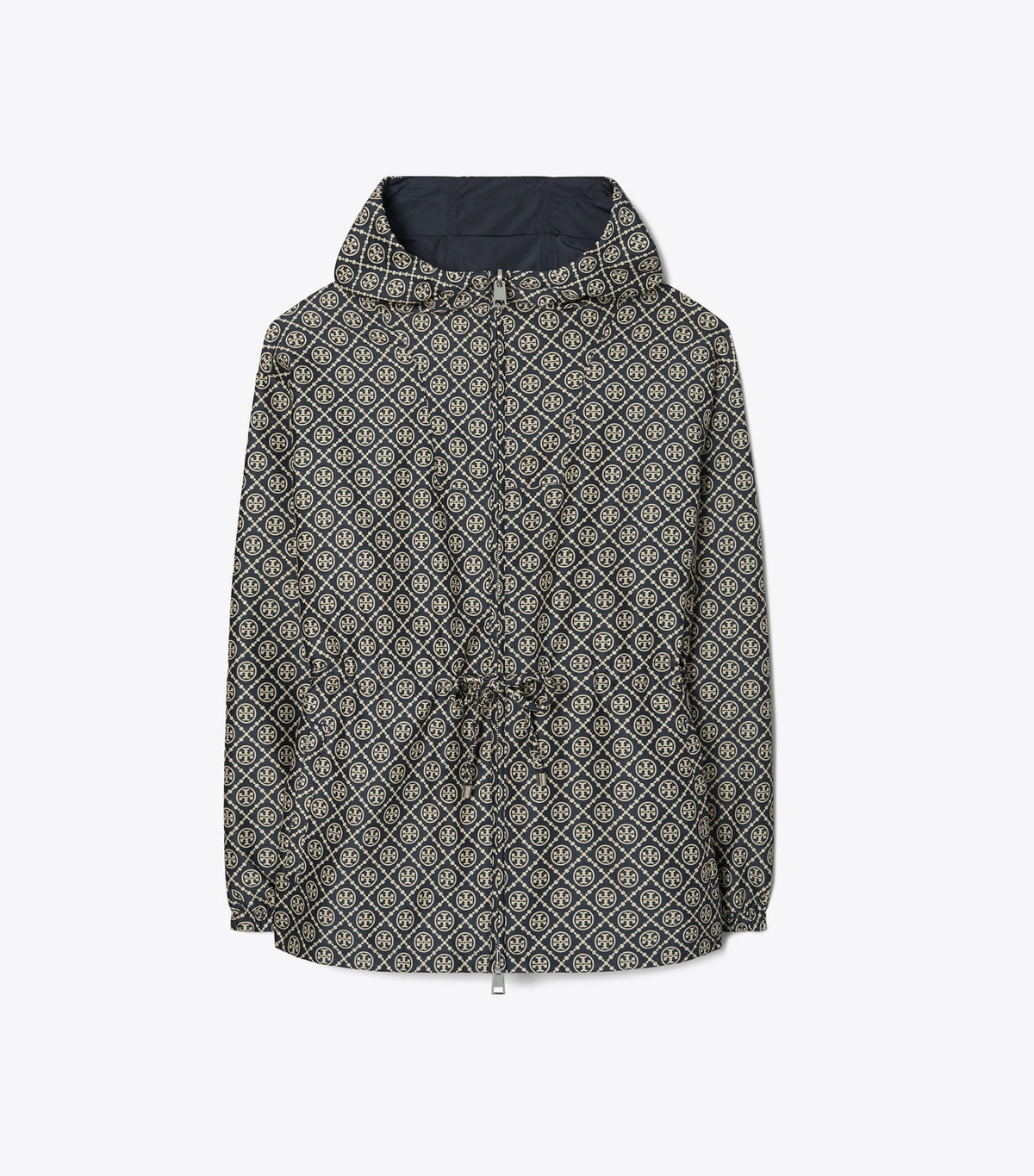 T Monogram Jacquard Anorak - Tory Navy T Monogram Small Sport | Tory Burch Essential