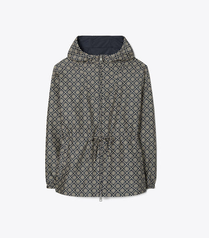 T Monogram Jacquard Anorak - Tory Navy T Monogram Small Sport | Tory Burch Essential