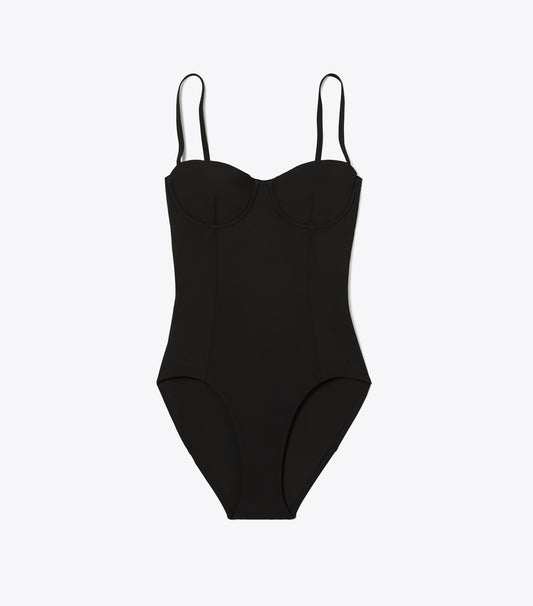 Balconette Swimsuit - Black | Tory Burch Special Offer