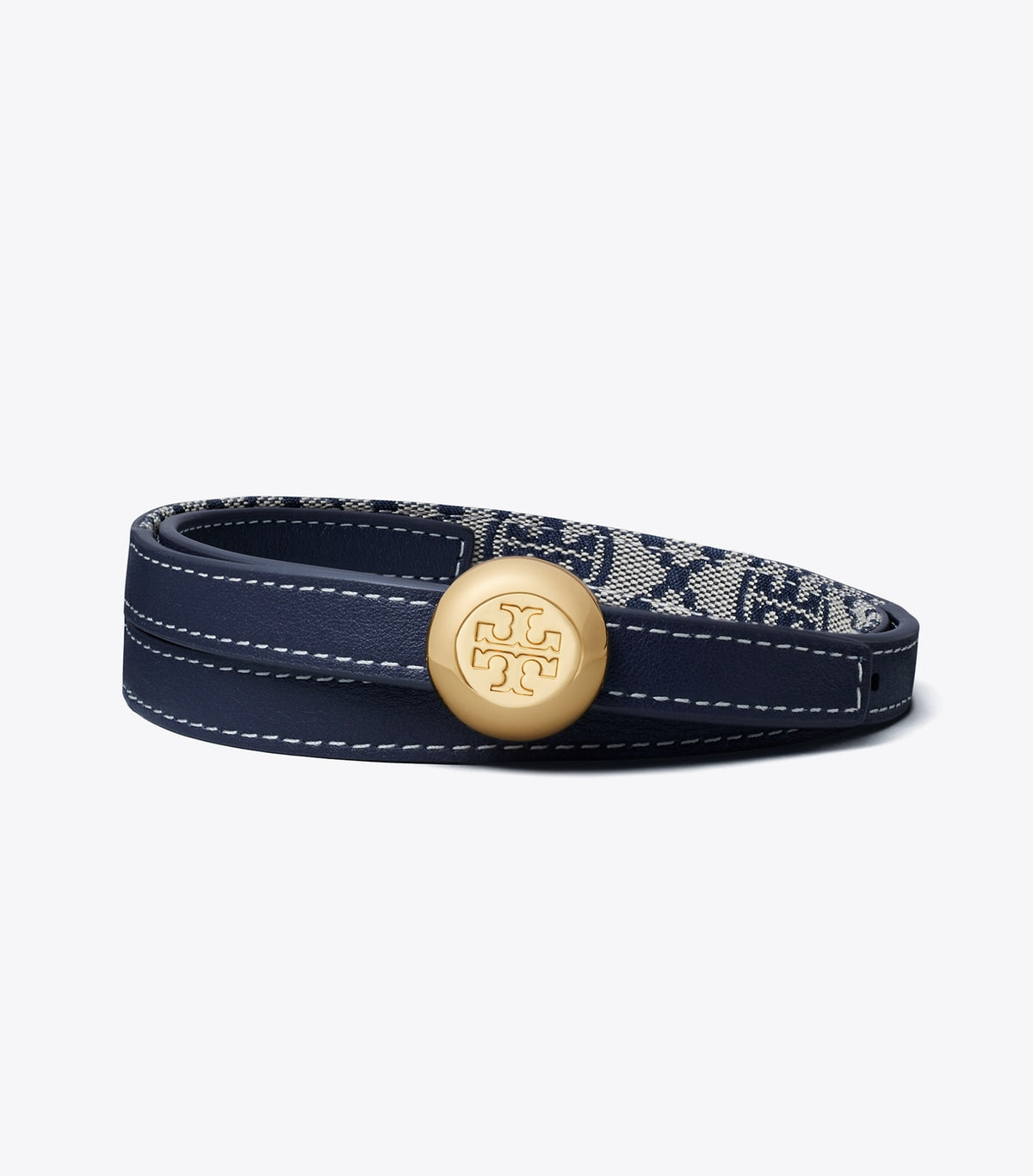 Romy Reversible Belt - Tory Navy/Gold | Tory Burch Exclusive