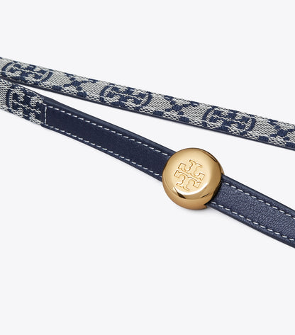 Romy Reversible Belt - Tory Navy/Gold | Tory Burch Exclusive