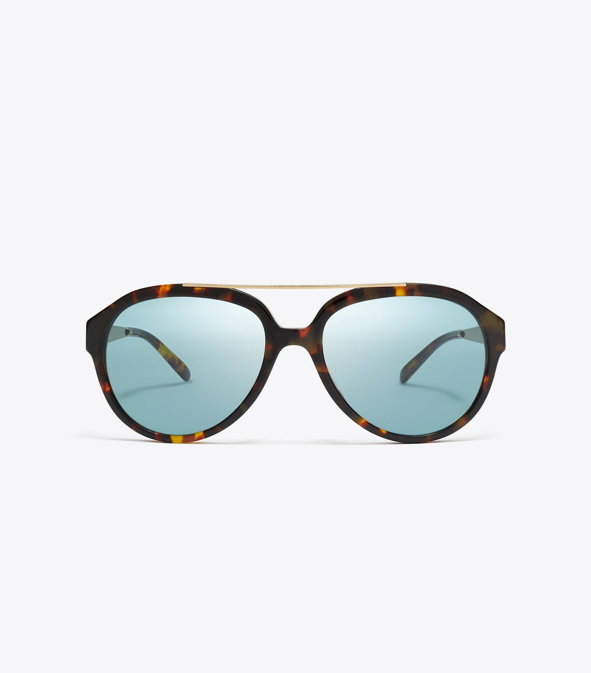 Miller Pilot Sunglasses - Tortoise/Petrol Green | Tory Burch Smart Buy