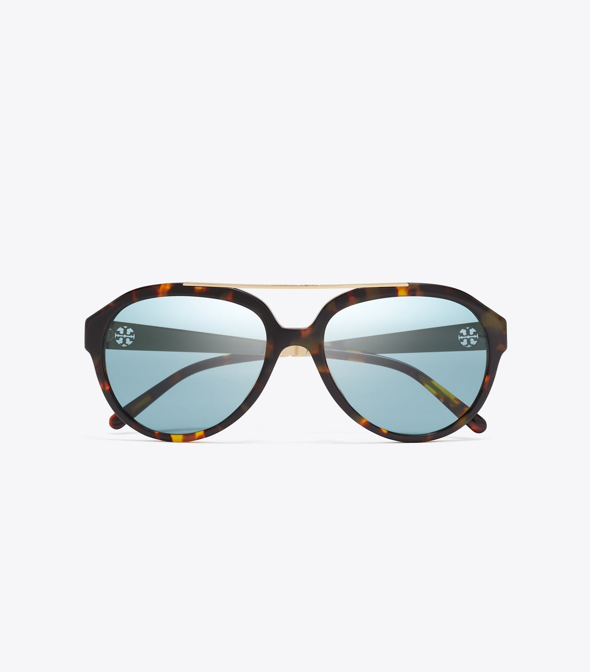 Miller Pilot Sunglasses - Tortoise/Petrol Green | Tory Burch Smart Buy