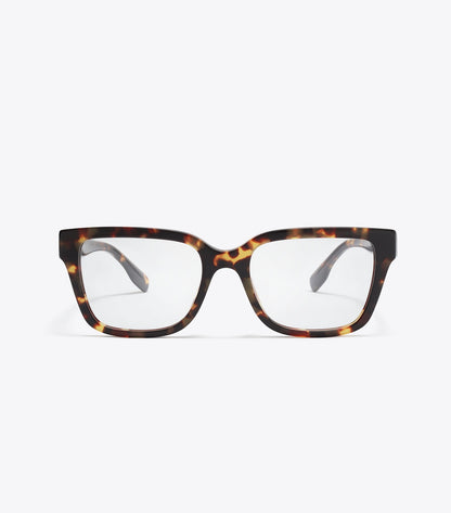 Miller Square Eyeglasses - Dark Tortoise | Tory Burch New