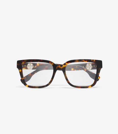 Miller Square Eyeglasses - Dark Tortoise | Tory Burch New