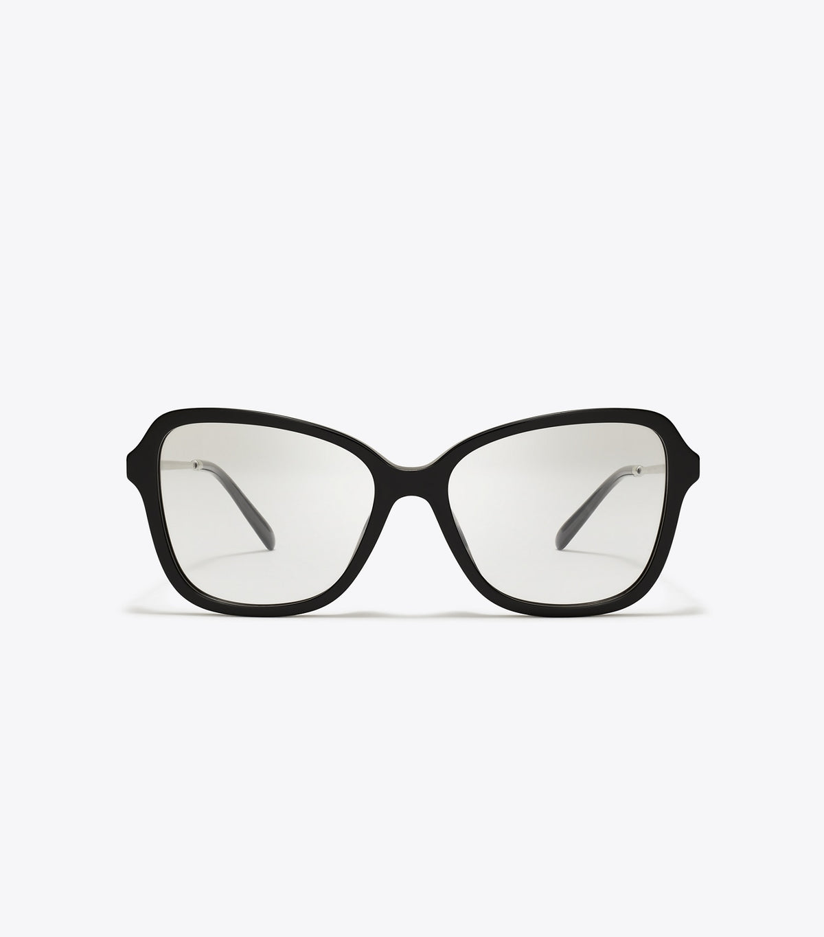 Miller Oversized Butterfly Eyeglasses - Black/Silver | Tory Burch Classic