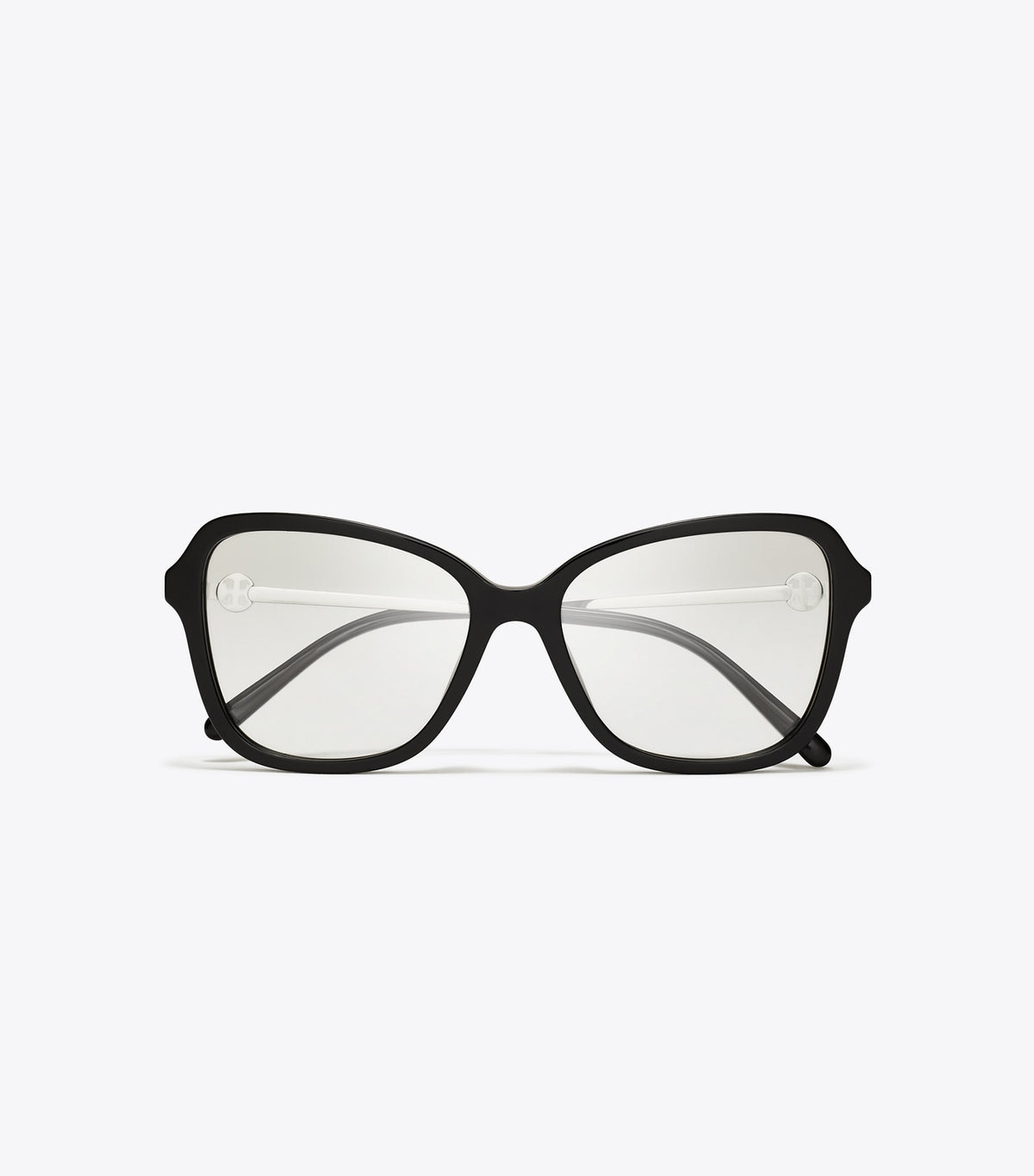 Miller Oversized Butterfly Eyeglasses - Black/Silver | Tory Burch Classic