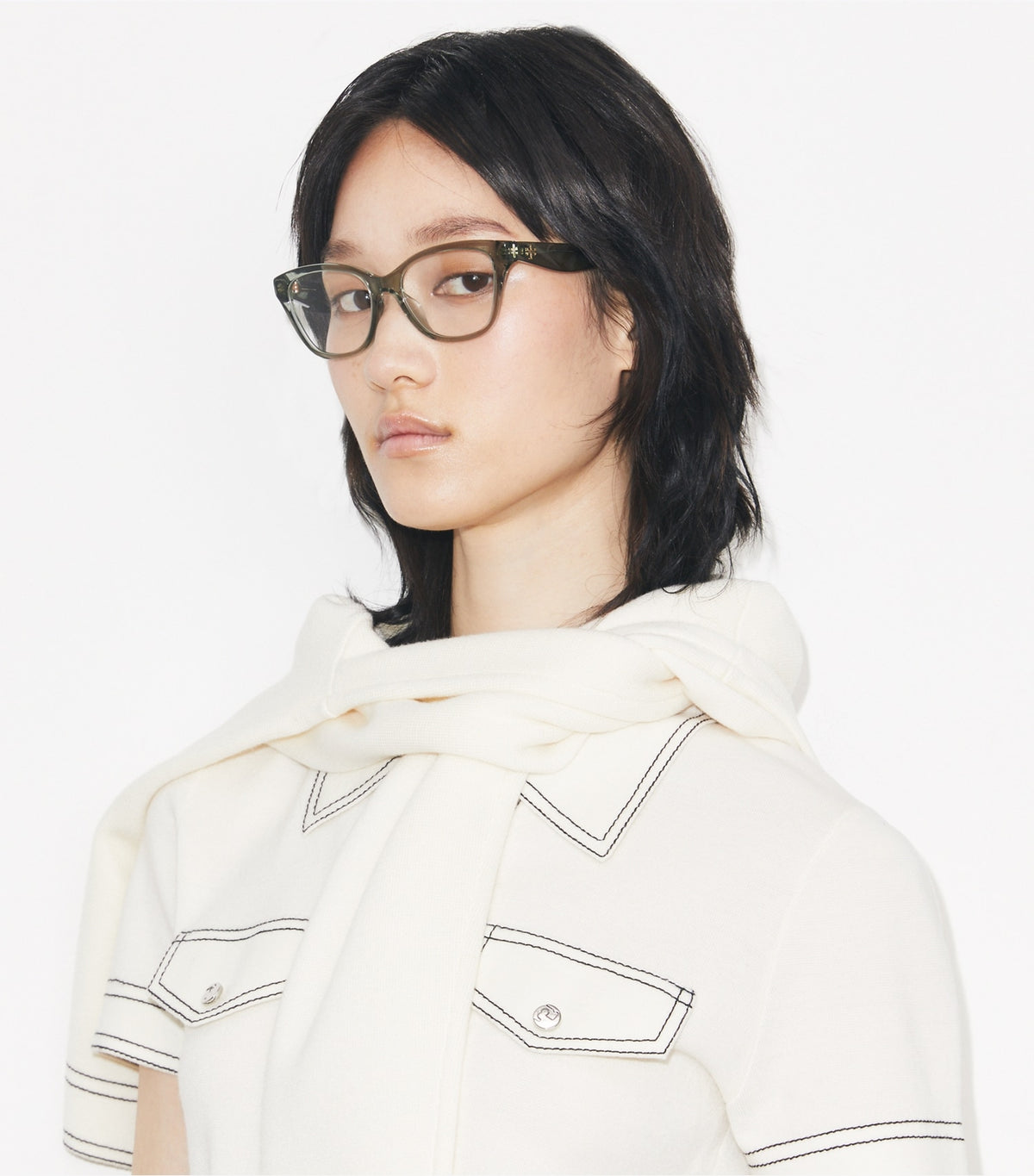 Kira Cat-Eye Eyeglasses - Black | Tory Burch Discount