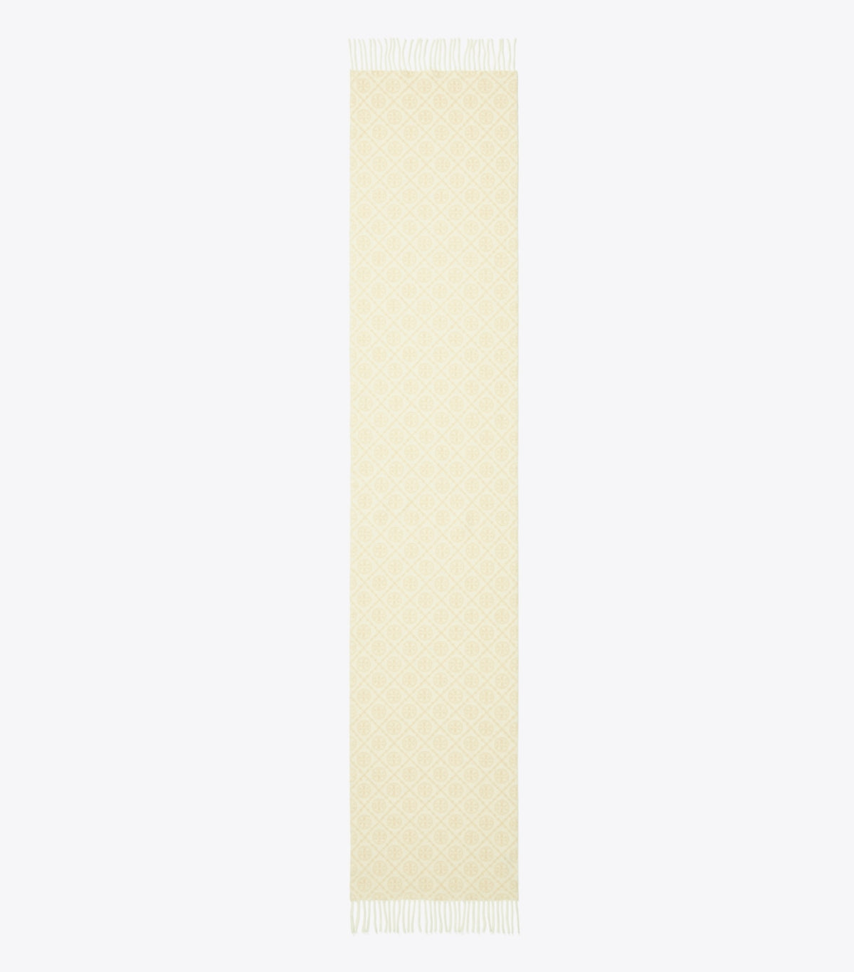 T Monogram Oblong Scarf - Ivory | Tory Burch Premium