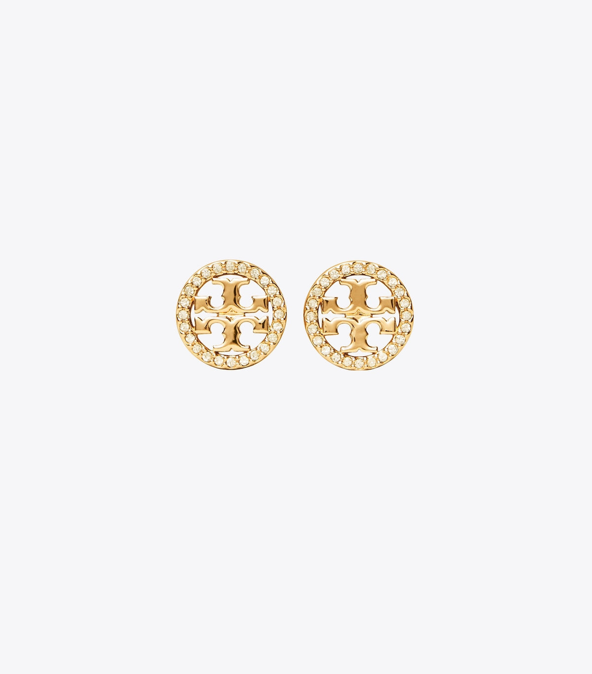 Icon Pavé Stud Earrings - Tory Gold/Crystal | Tory Burch Essential
