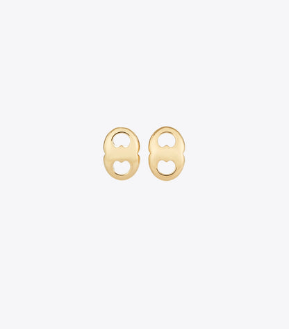 Gemini Stud Earrings - Light Brass | Tory Burch Great Value