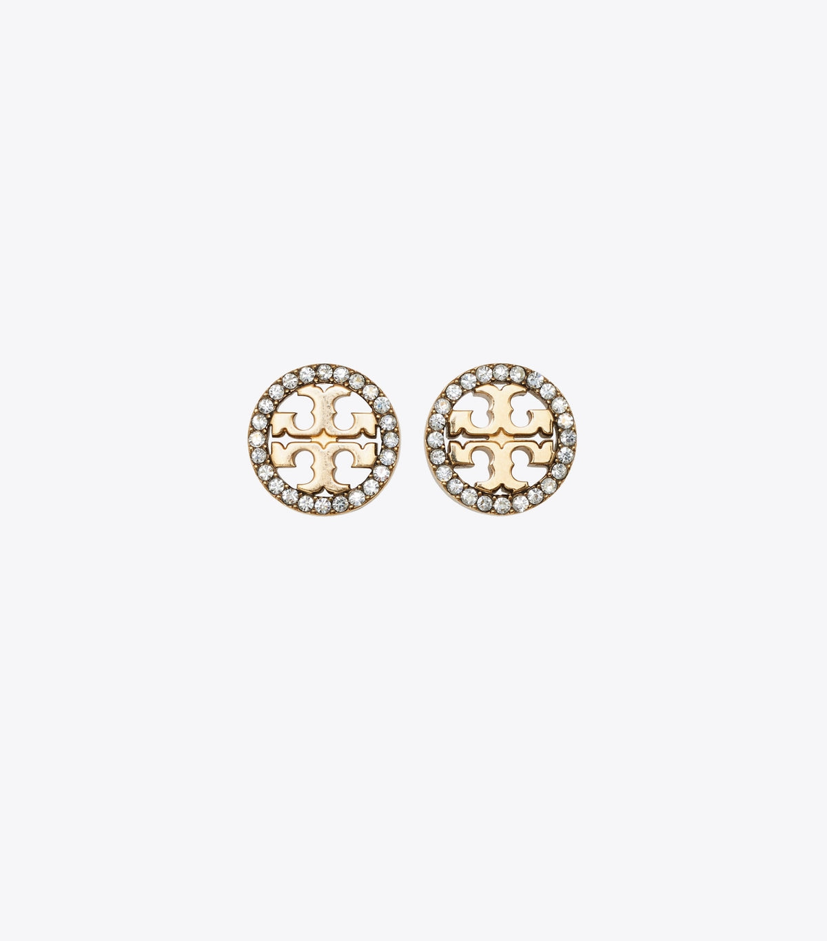 Icon Pavé Necklace and Earring Set - Tory Gold / Crystal | Tory Burch Premium
