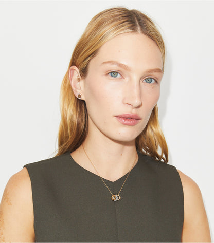 Icon Pavé Necklace and Earring Set - Tory Gold / Crystal | Tory Burch Premium