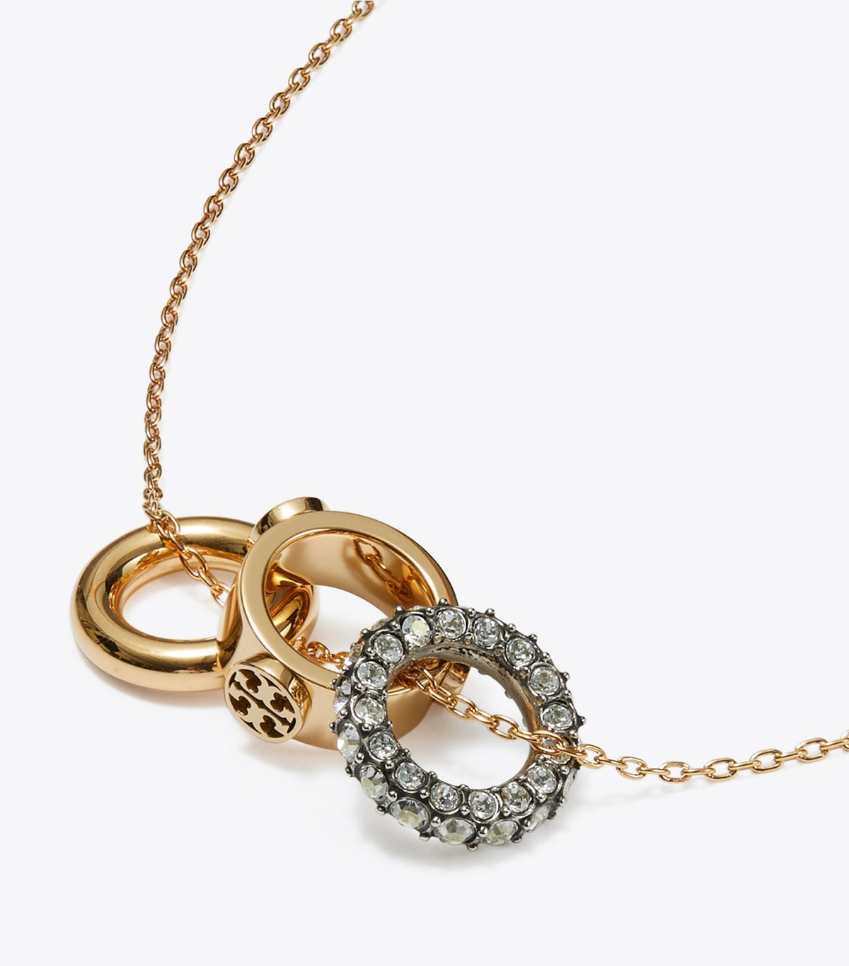 Icon Pavé Necklace and Earring Set - Tory Gold / Crystal | Tory Burch Premium