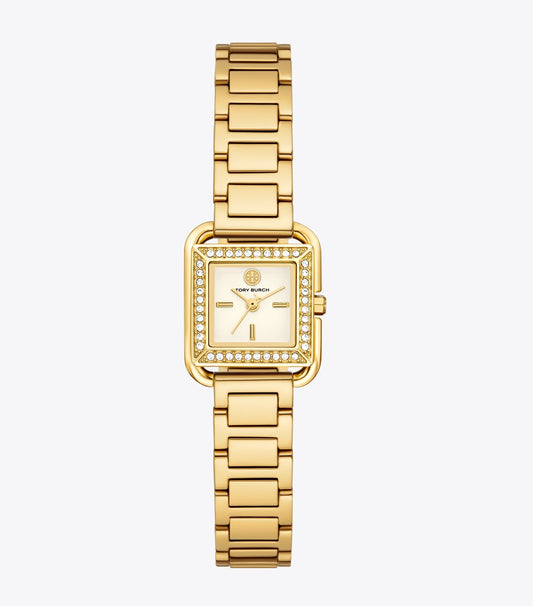 Small Kira Watch - Ivory/Stones/Gold | Tory Burch Essential
