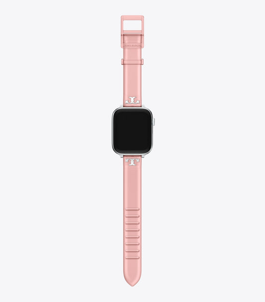 Single T Jelly Band for Apple Watch® - Light Pink | Tory Burch Exclusive