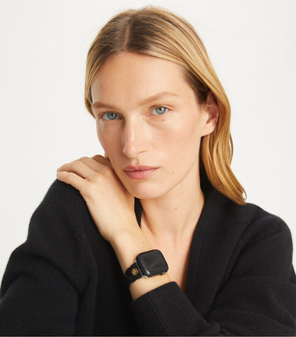 Miller Braided Band for Apple Watch® - Black | Tory Burch Everyday