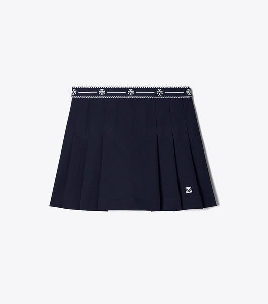 Tech Twill Logo Tape Tennis Skirt - Deep Navy | Tory Burch Recommended