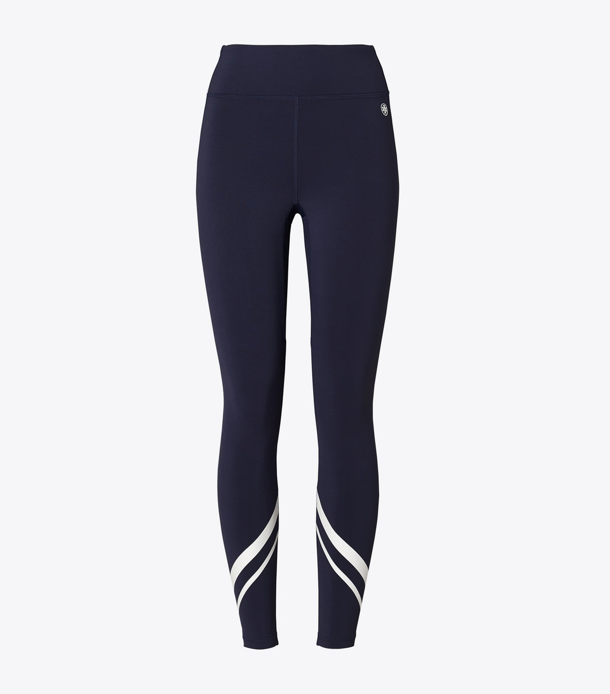 Weightless Chevron Legging - Tory Navy / Snow White | Tory Burch Latest