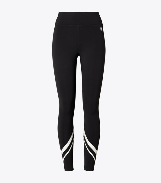 Weightless Chevron Legging - Sport Black/Snow White | Tory Burch Best Price